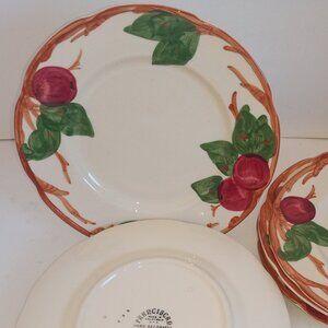 Vintage FRANCISCAN Earthenware Apple Pattern -- Lot of 6 Dessert/Bread Plates